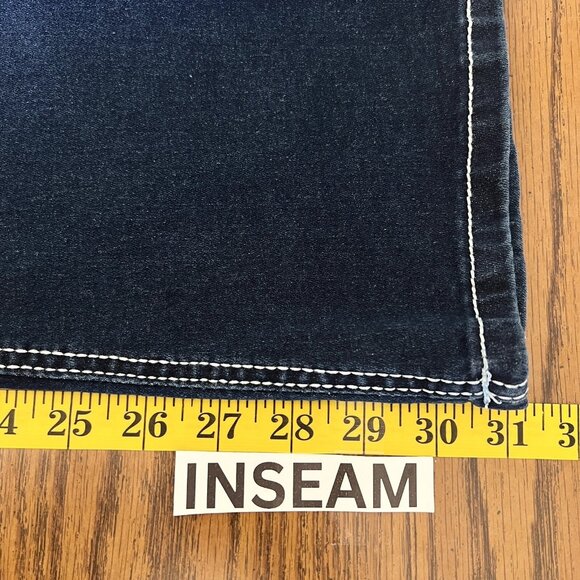 Celebrity Ace Women's Denim Jeans Size 7/28 Boot Cut Mid Rise Stretch Blue NWT - Picture 9 of 11